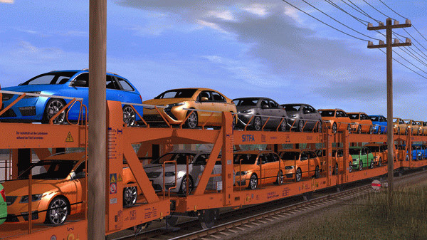 Игра Trainz 2022 DLC - Laaers Car Transporter, скриншот