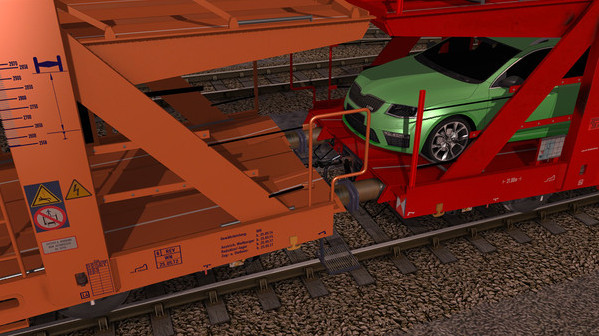 Игра Trainz 2022 DLC - Laaers Car Transporter, скриншот