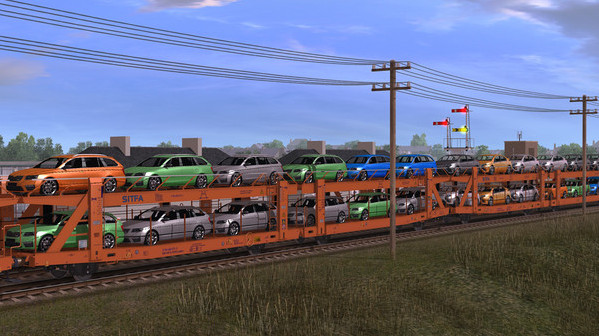 Игра Trainz 2022 DLC - Laaers Car Transporter, скриншот