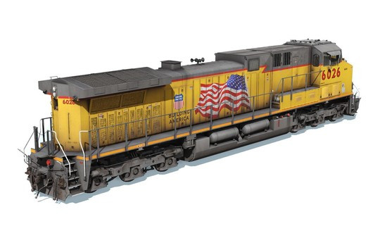 Игра Trainz 2022 DLC - UP AC4400CW #5982-6081, скриншот