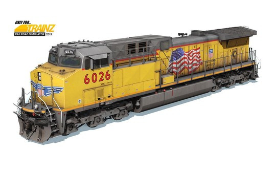 Игра Trainz 2022 DLC - UP AC4400CW #5982-6081, скриншот