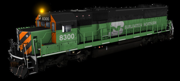 Игра Trainz Plus DLC - Burlington Northern Railroad - EMD SD60, скриншот
