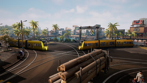 Игра Tram Simulator Urban Transit, скриншот