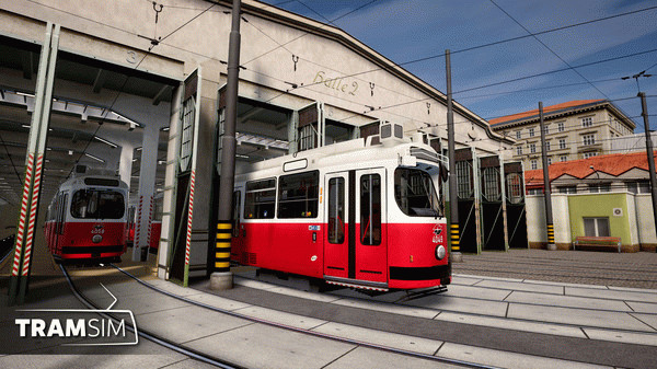 Игра TramSim DLC Betriebsbahnhof Wien, скриншот