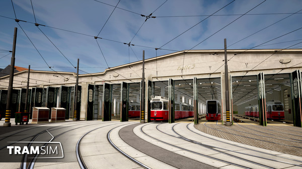 Игра TramSim DLC Betriebsbahnhof Wien, скриншот