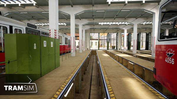 Игра TramSim DLC Betriebsbahnhof Wien, скриншот