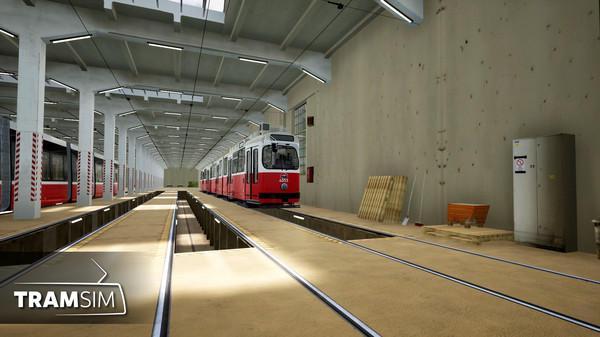 Игра TramSim DLC Betriebsbahnhof Wien, скриншот