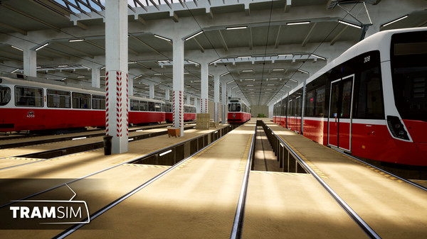 Игра TramSim DLC Betriebsbahnhof Wien, скриншот