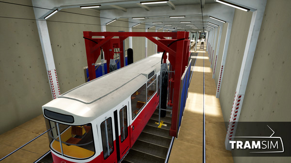 Игра TramSim DLC Betriebsbahnhof Wien, скриншот