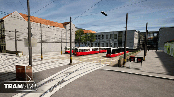 Игра TramSim DLC Betriebsbahnhof Wien, скриншот