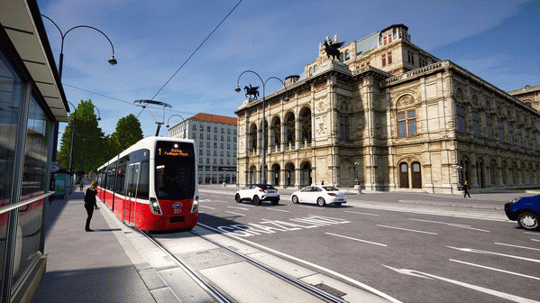 Игра TramSim Vienna - The Tram Simulator, скриншот