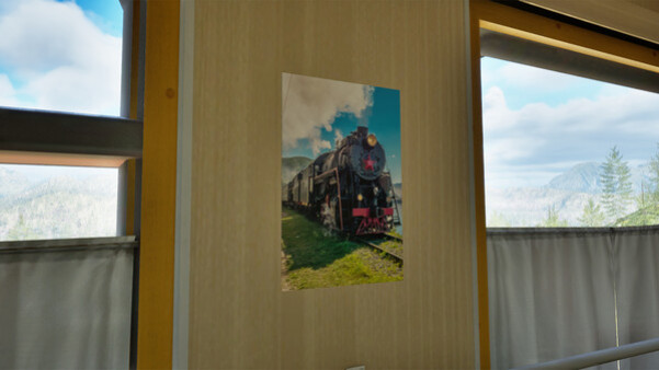 Игра Trans-Siberian Legends – posters in a train compartment, скриншот