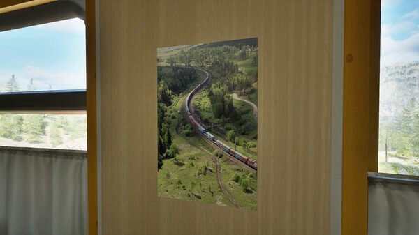 Игра Trans-Siberian Legends – posters in a train compartment, скриншот