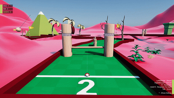 Игра Trap Golf, скриншот