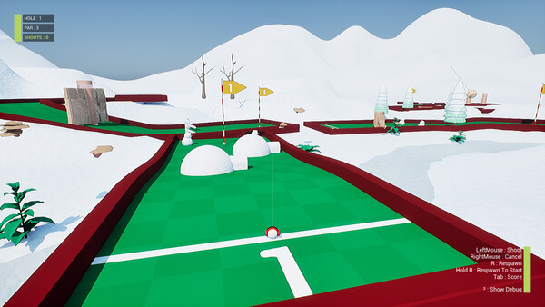 Игра Trap Golf, скриншот