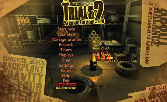 Игра Trials 2: Second Edition, скриншот