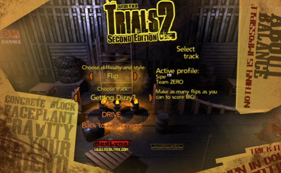 Игра Trials 2: Second Edition, скриншот