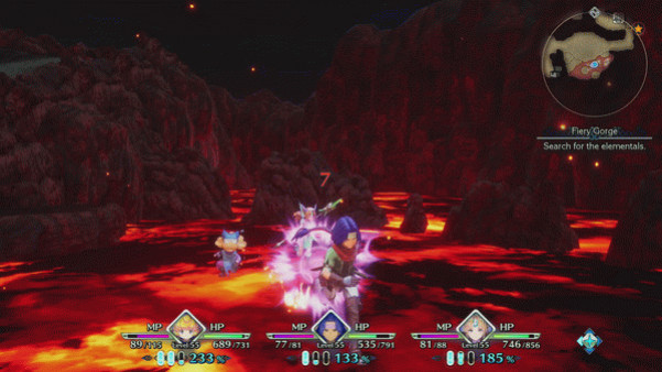 Игра Trials of Mana, скриншот