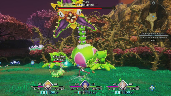 Игра Trials of Mana, скриншот