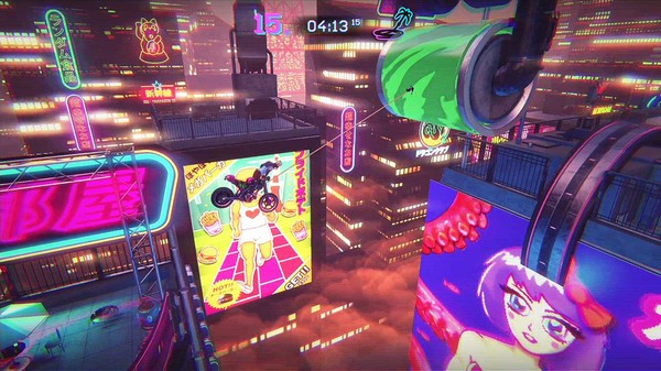 Игра Trials of the Blood Dragon, скриншот