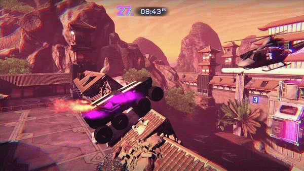 Игра Trials of the Blood Dragon, скриншот