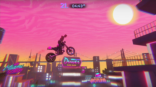 Игра Trials of the Blood Dragon, скриншот