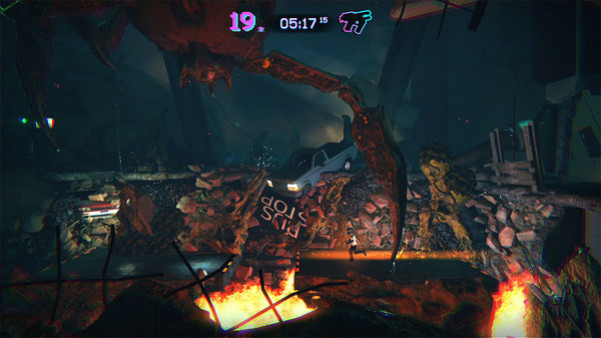 Игра Trials of the Blood Dragon, скриншот