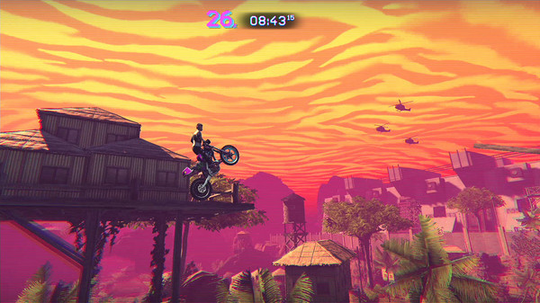 Игра Trials of the Blood Dragon, скриншот