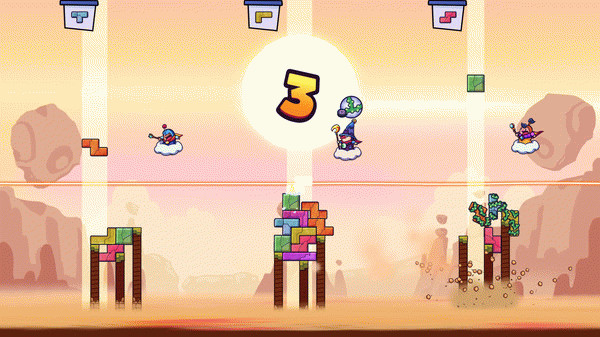 Игра Tricky Towers, скриншот