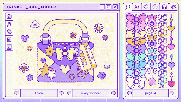 Игра Trinket Bag Maker, скриншот