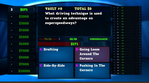 Игра Trivia Vault: Auto Racing Trivia, скриншот