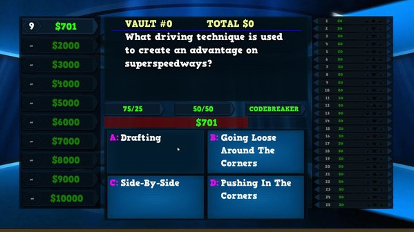 Игра Trivia Vault: Auto Racing Trivia, скриншот