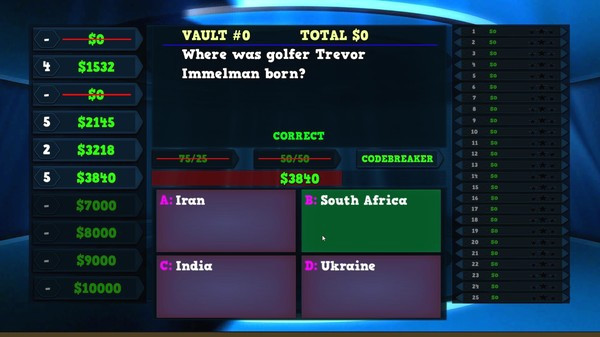 Игра Trivia Vault: Golf Trivia, скриншот