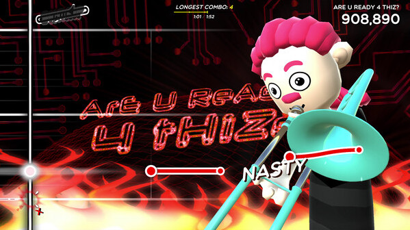 Игра Trombone Champ, скриншот