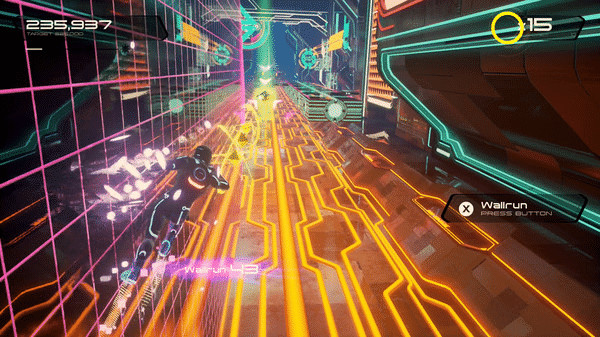 Игра TRON RUN/r, скриншот