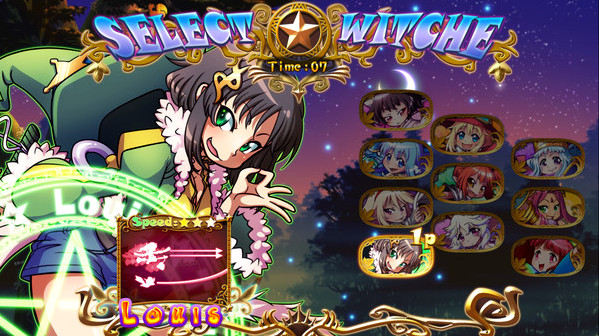 Игра Trouble Witches Origin,additional character : Louis, скриншот