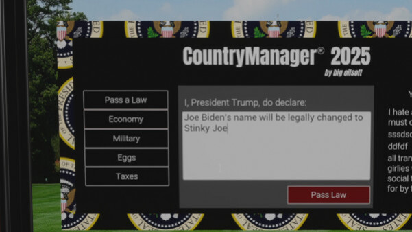 Игра Trump Simulator 2025, скриншот