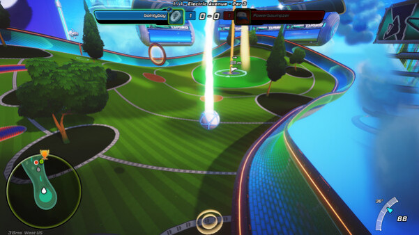 Игра Turbo Golf Racing, скриншот