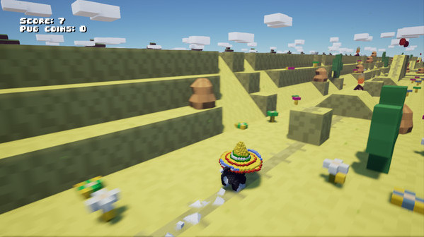 Игра Turbo Pug 3D, скриншот