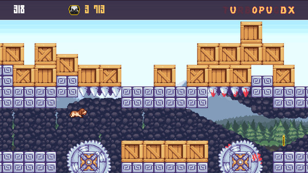 Игра Turbo Pug DX, скриншот
