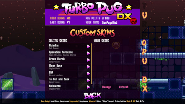 Игра Turbo Pug DX, скриншот