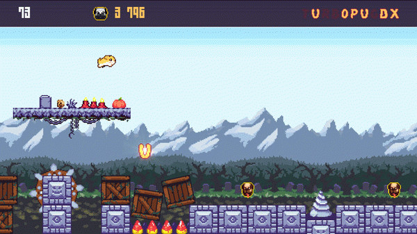 Игра Turbo Pug DX, скриншот