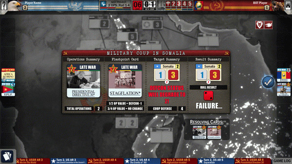 Игра Twilight Struggle: Red Sea, скриншот