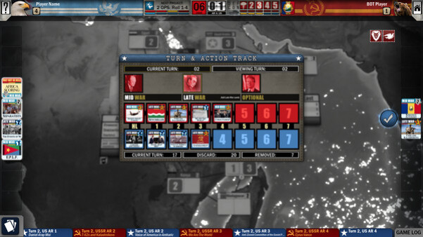 Игра Twilight Struggle: Red Sea, скриншот