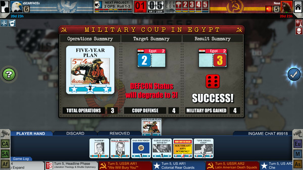 Игра Twilight Struggle, скриншот