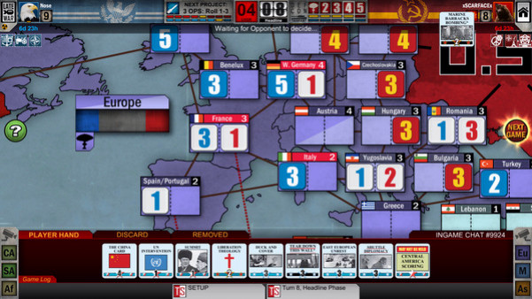 Игра Twilight Struggle, скриншот