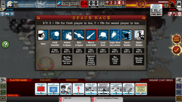 Игра Twilight Struggle, скриншот