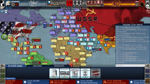 Игра Twilight Struggle, скриншот