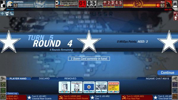 Игра Twilight Struggle, скриншот