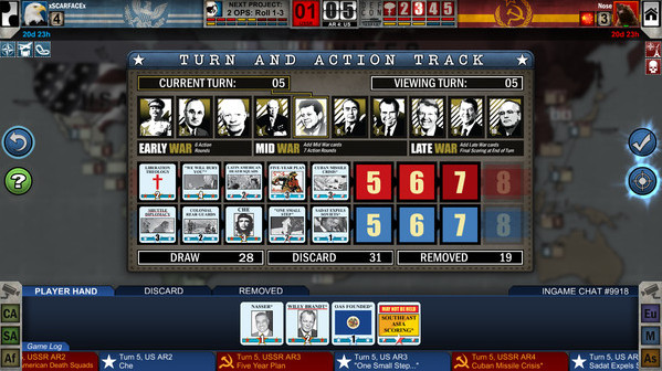 Игра Twilight Struggle, скриншот